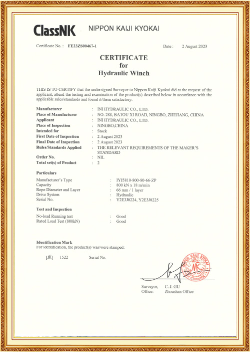 Certificat de produs NK
